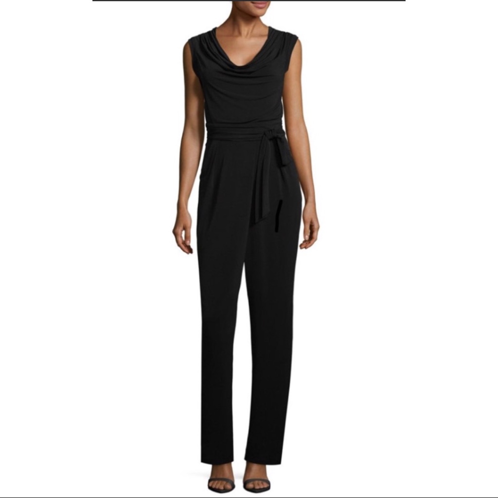 Nwt Wesley Rose Black Side Tie Jumper Size S